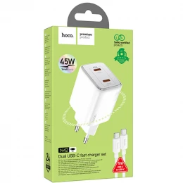 МЗП 2Port Hoco N42 2USB-C PD 45W Type-C to Type-C