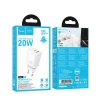 МЗП 2Port Hoco N61 Gentle USB+USB-C QC 3.0 PD 20W Type-C to Lightning
