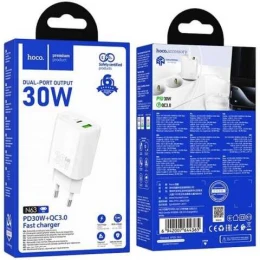 МЗП 2Port Hoco N63 Gentle USB+USB-C QC 3.0 PD 30W