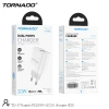 МЗП 2Port Tornado TD-17 USB+USB-C 3A PD/QC3.0 20W Type-C to Type-C