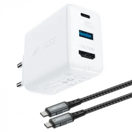 МЗП 3Port Acefast A17 USB + USB-C + HDMI PD3.0 65W Type-C to Type-C