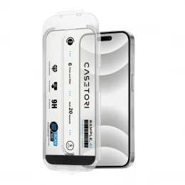 Захисне скло CASETORI Sample AI Diamond Like Carbon with applicator for Apple for iPhone 16 Pro | iP