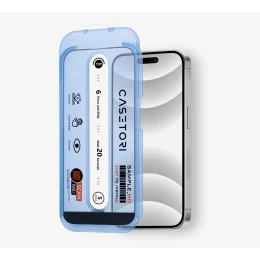 Захисне скло CASETORI for Apple for iPhone 15 | iPhone 16 Sample HD Anti Dust Glass with applicator 