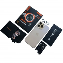 Захисне скло камери CASETORI Camera Lens Glass for Apple for iPhone 16 Pro | 16 Pro Max Sample AR An