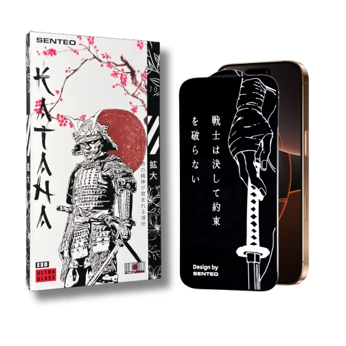 Захисне скло SENTEO 9H KATANA Epoxy Resin for Apple iPhone 15 | iPhone 16 (в упаковці)